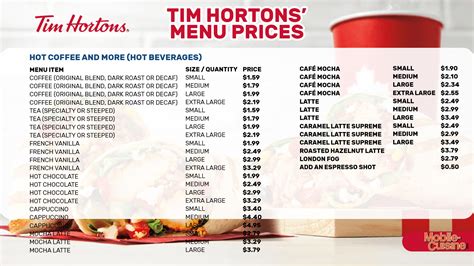 Tim Hortons Sandwiches and Wraps Combos Menu Prices .